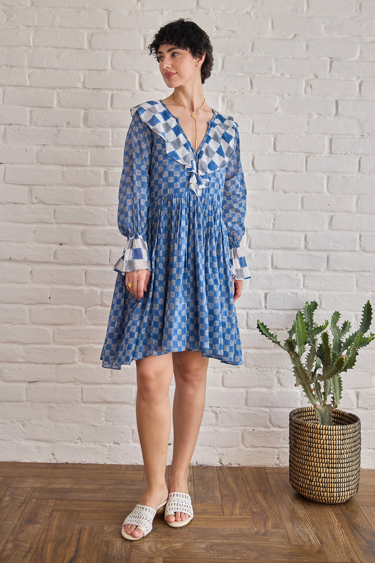 Geometric Printed Mini Dress