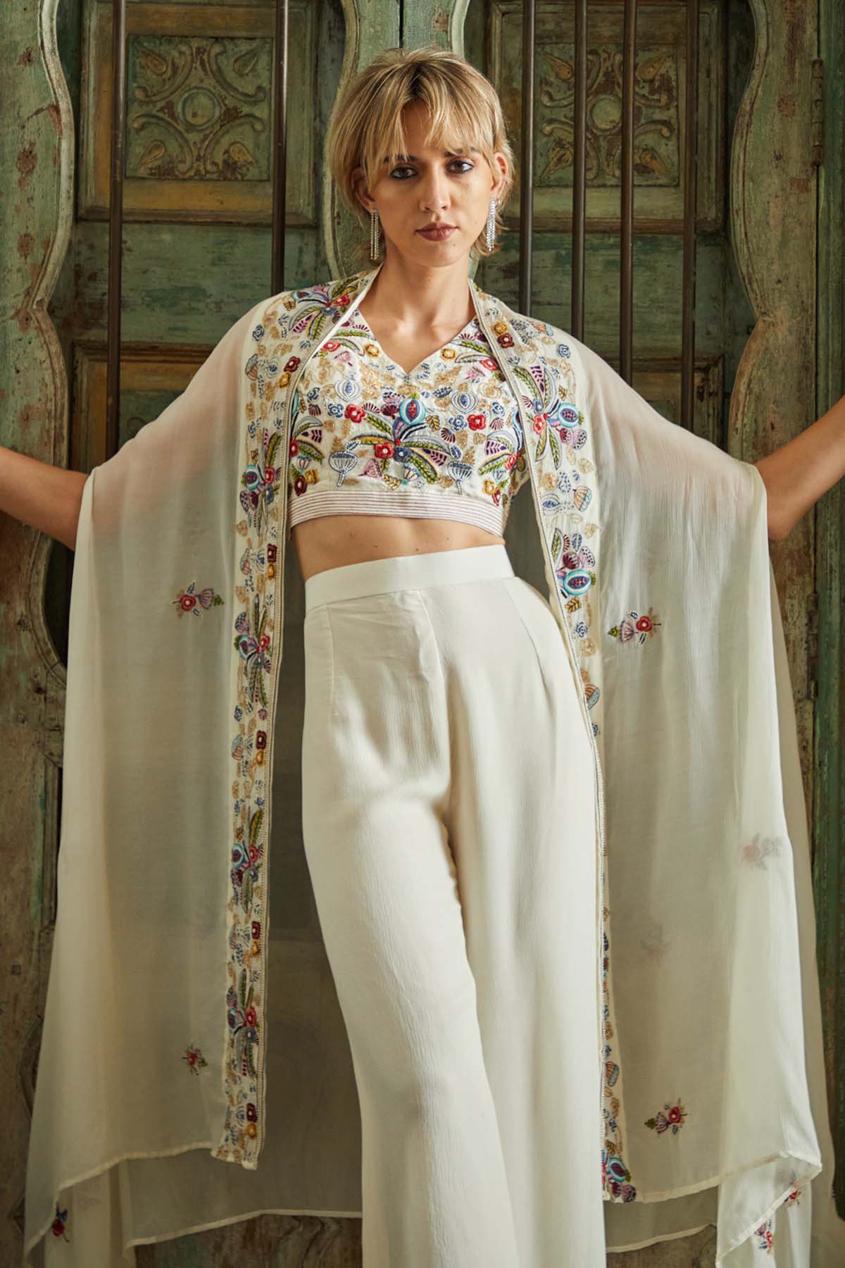 Georgette Palazzo & Jacket Set