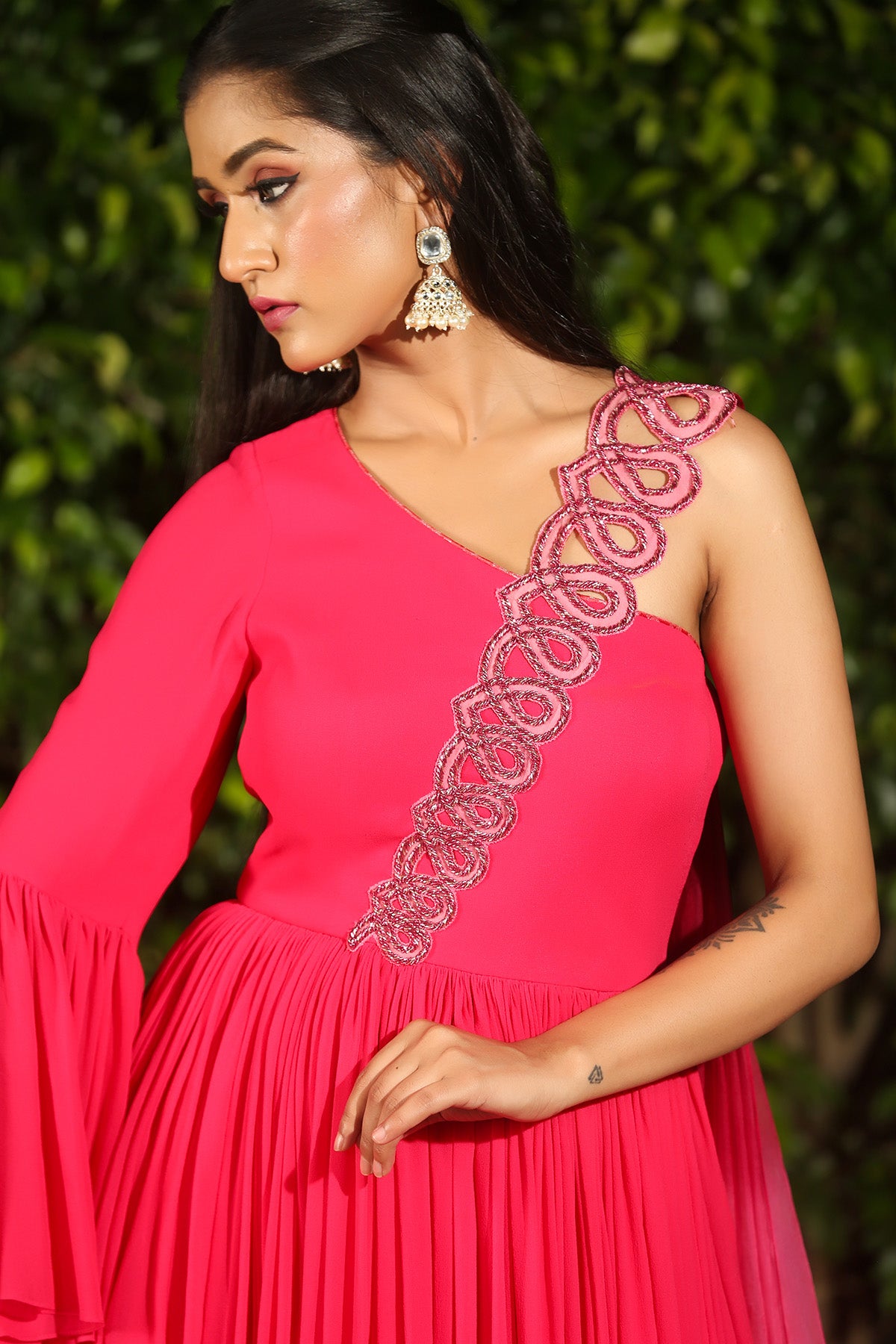 Georgette Embroidered Co-ord Set