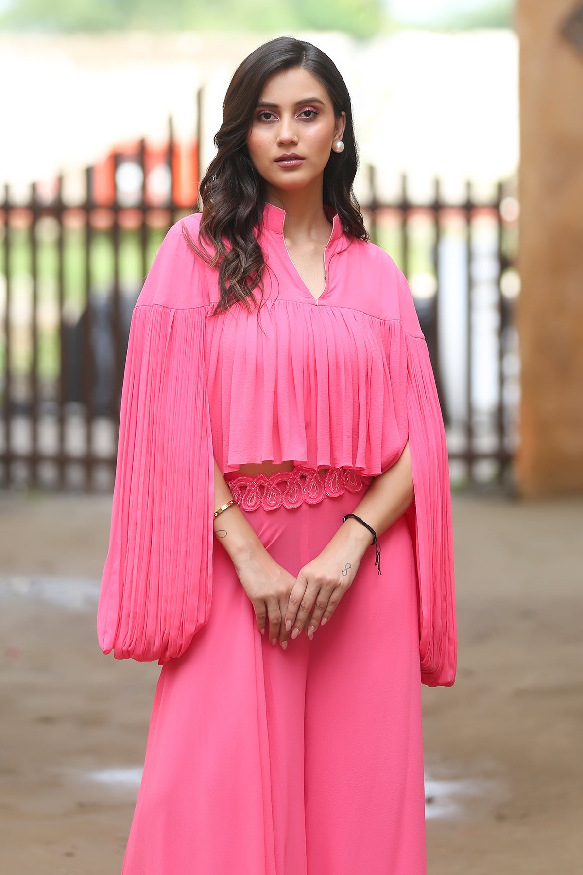 Georgette Flowy Top & Palazzo