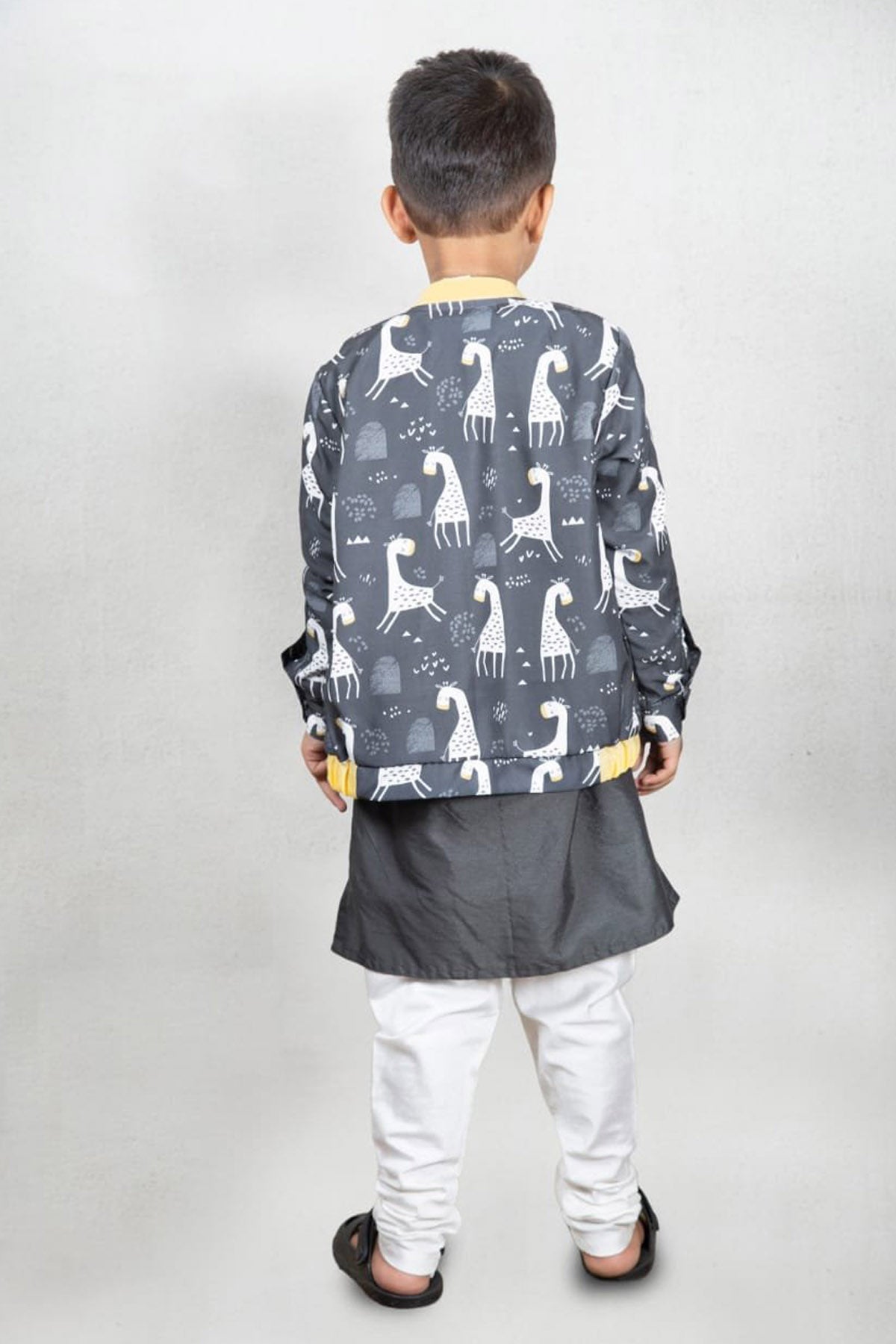 Giraffe Printed Jacket Set