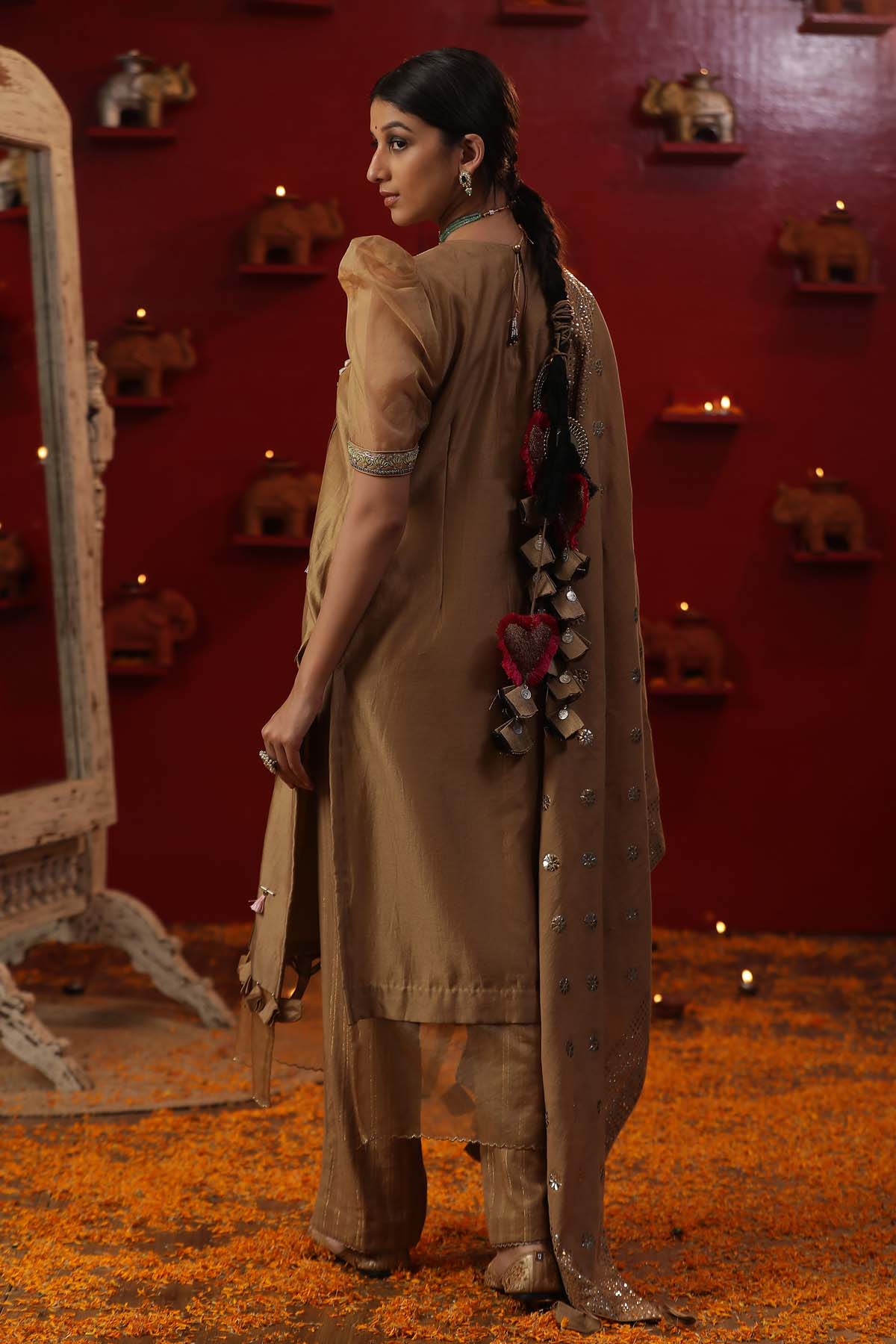 Gold Bell Handpainted Kurta Set