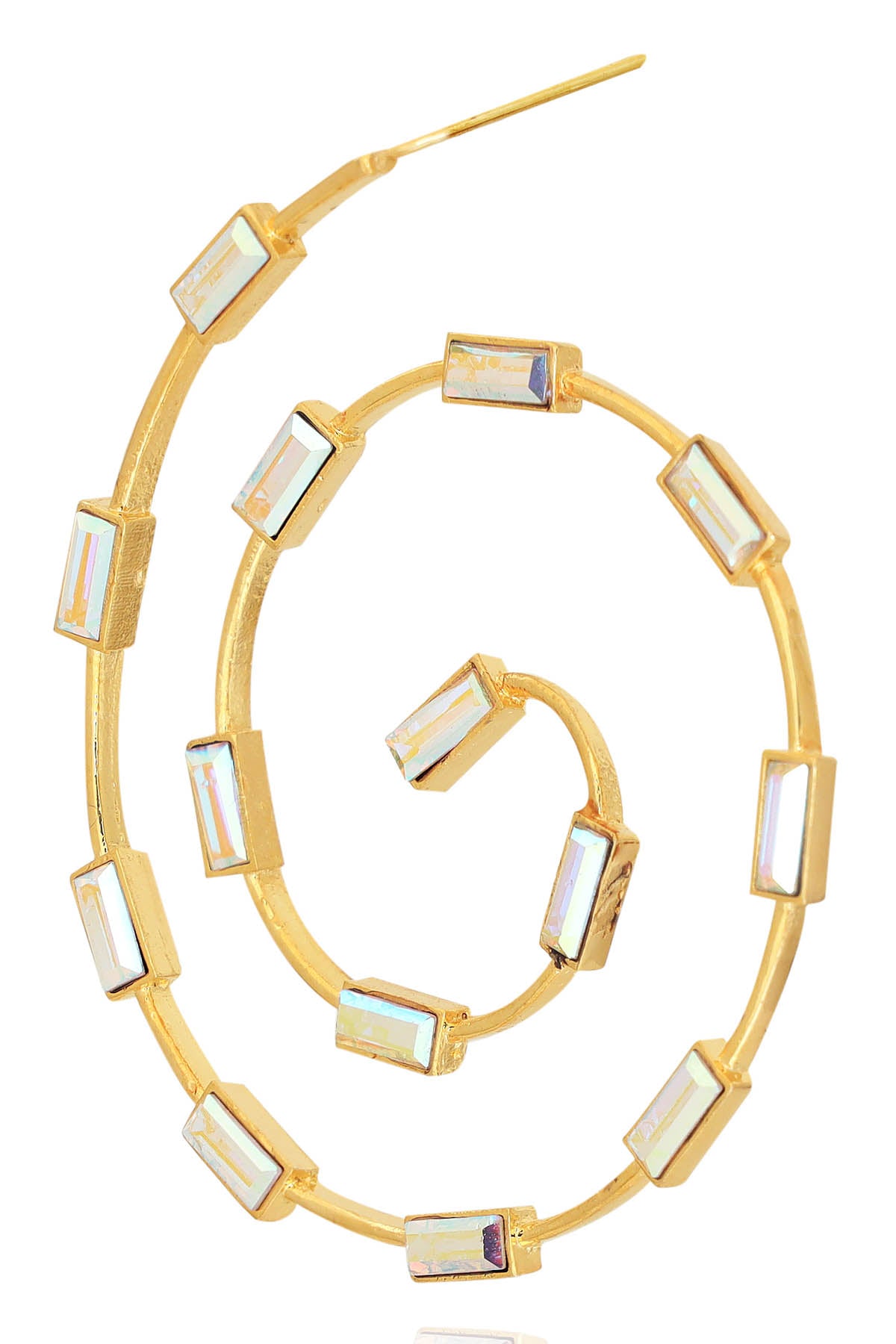 Gold Circular Large Hoops