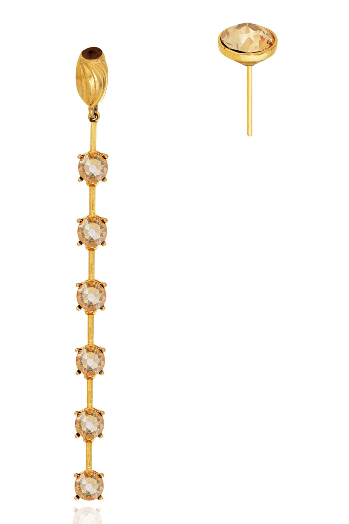 Gold Crystal Danglers