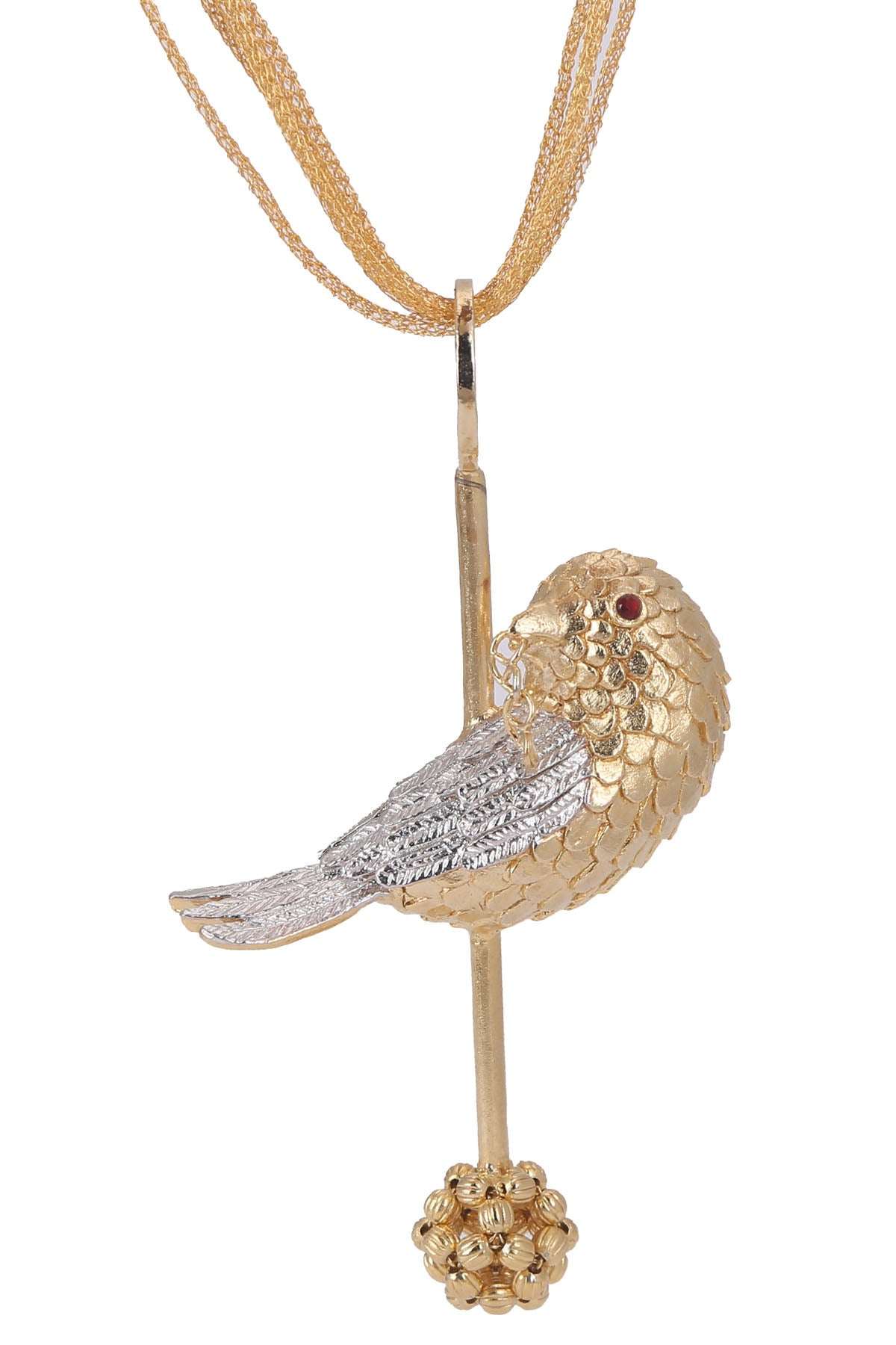 Gold Plated Birdy Pendant