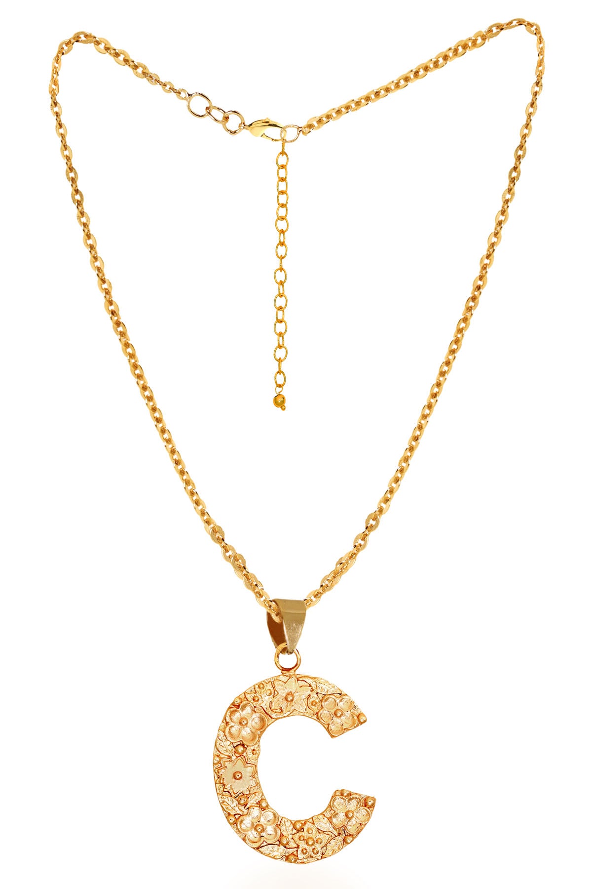 Gold Plated C Letter Pendant