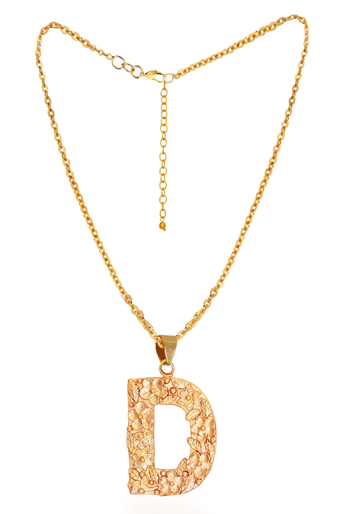 Gold Plated D Letter Pendant