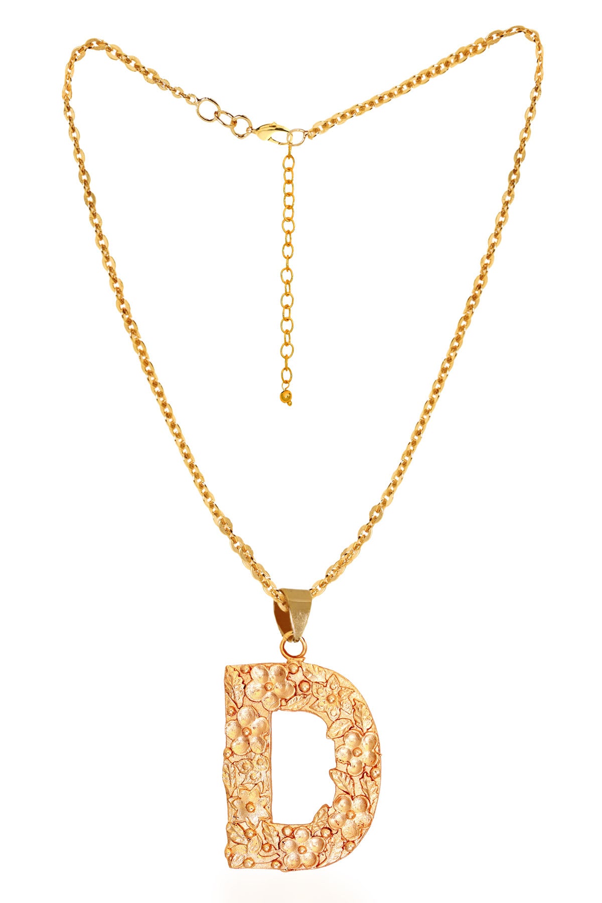 Gold Plated D Letter Pendant