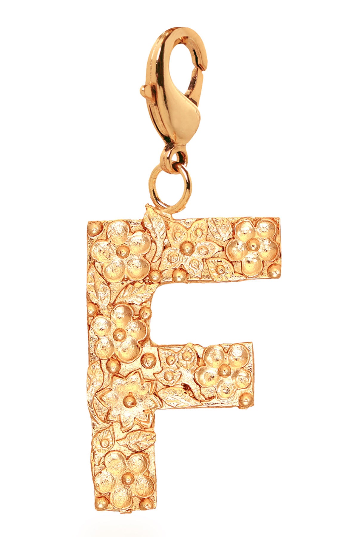 Gold Plated F Letter Pendant