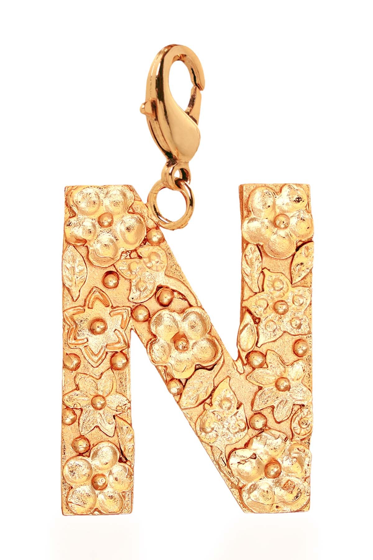 Gold Plated N Letter Pendant