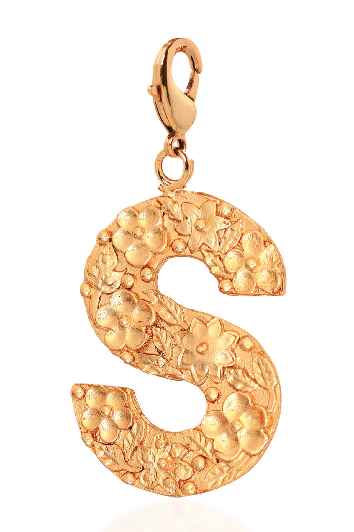 Gold Plated S Letter Pendant