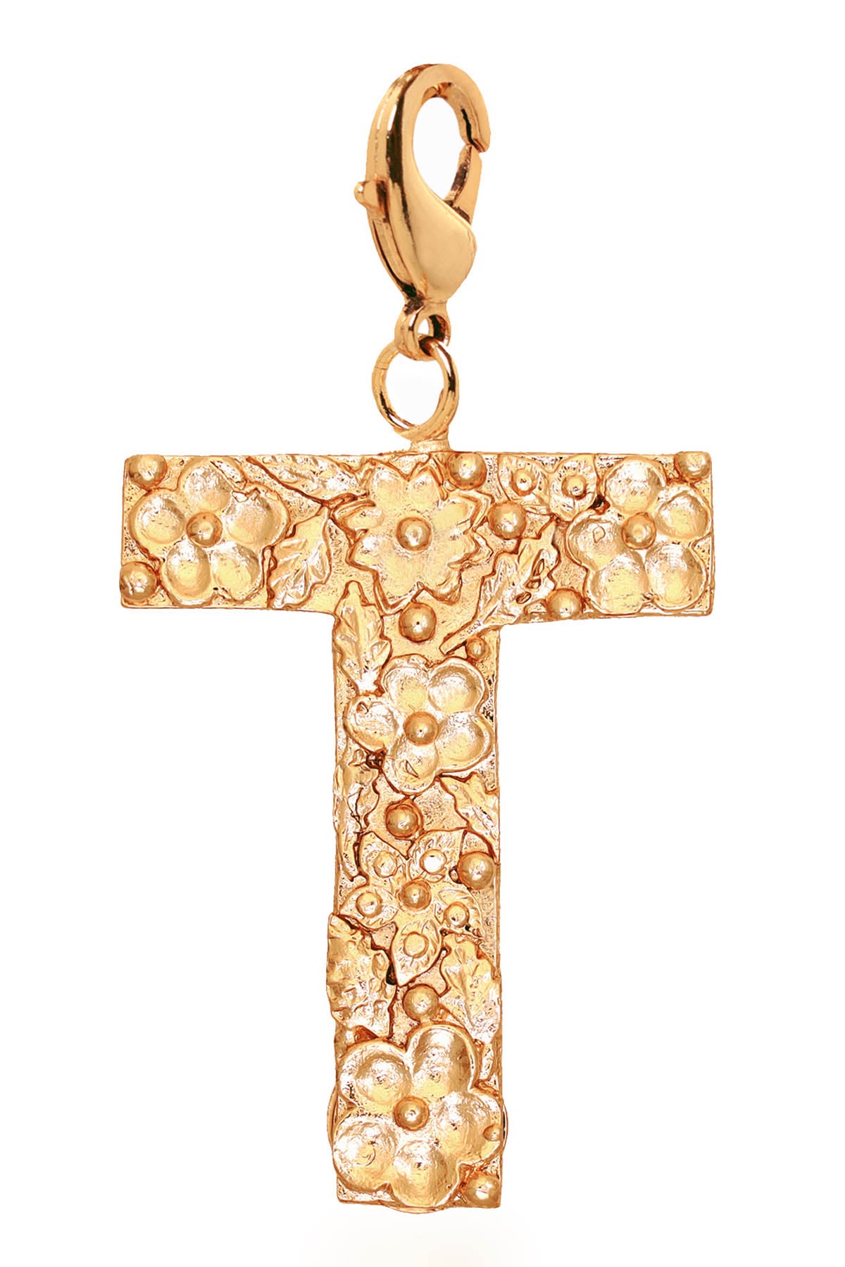 Gold Plated T Letter Pendant