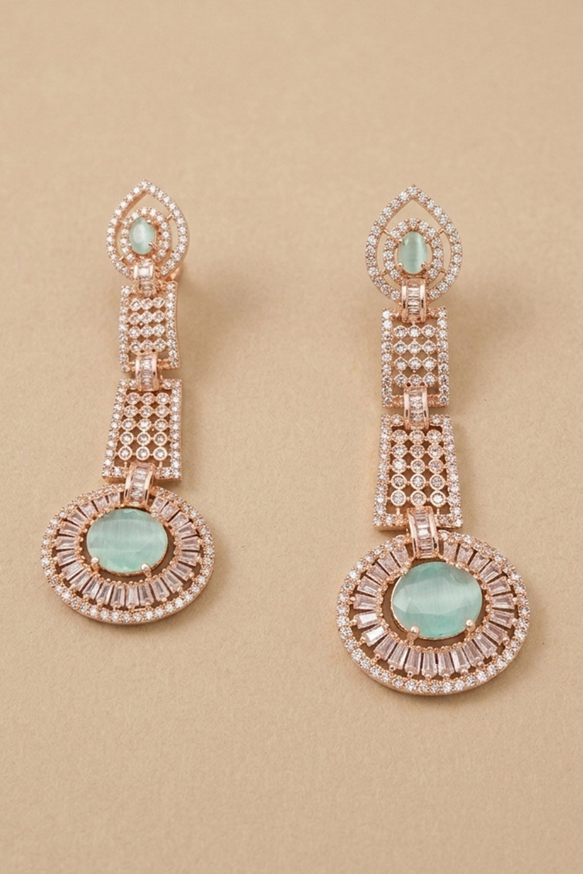 Gold Architect Dangler Earring