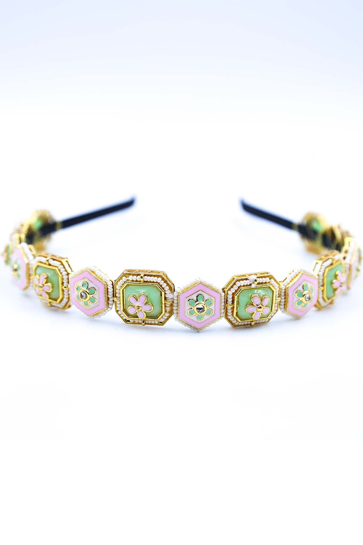 Gold Bead Embellished Headband