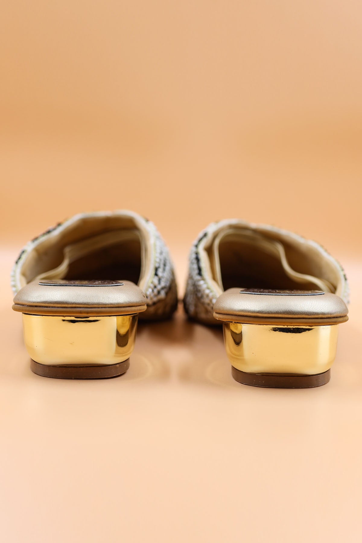 Gold Bead Thread Work Mules