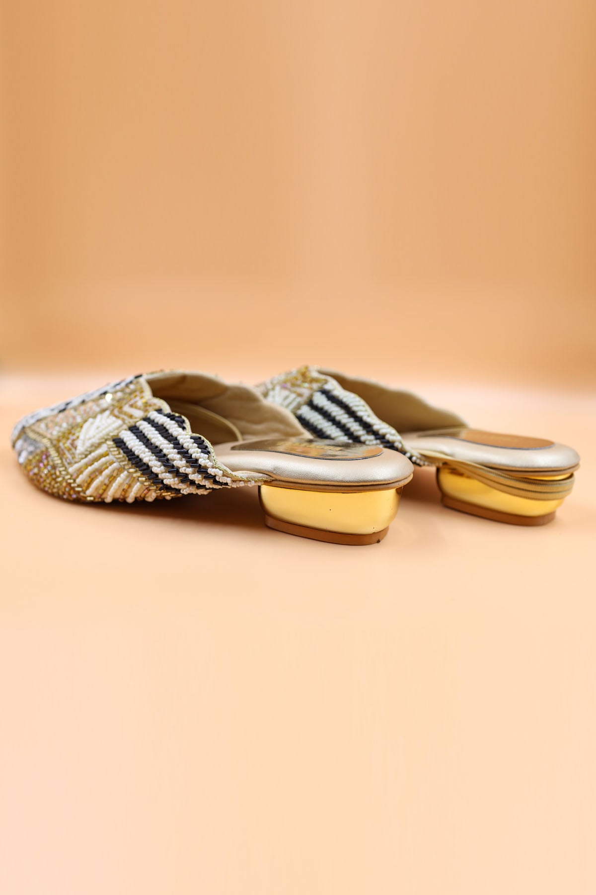 Gold Bead Thread Work Mules