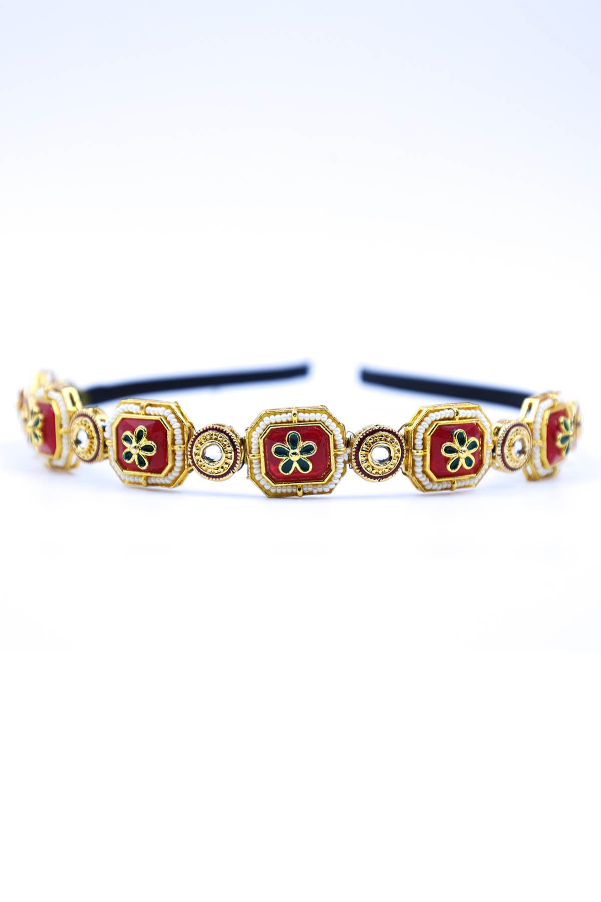 Gold Beads Embellished Hairband