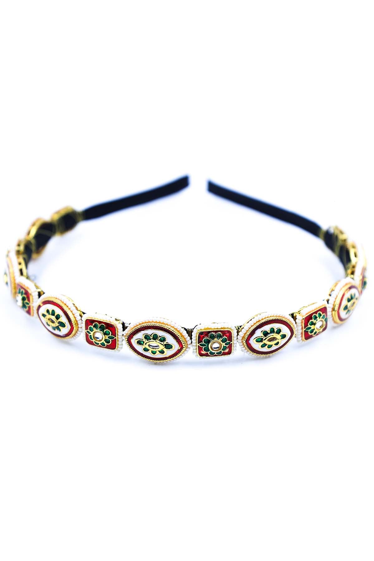 Gold Beads Embellished Headband