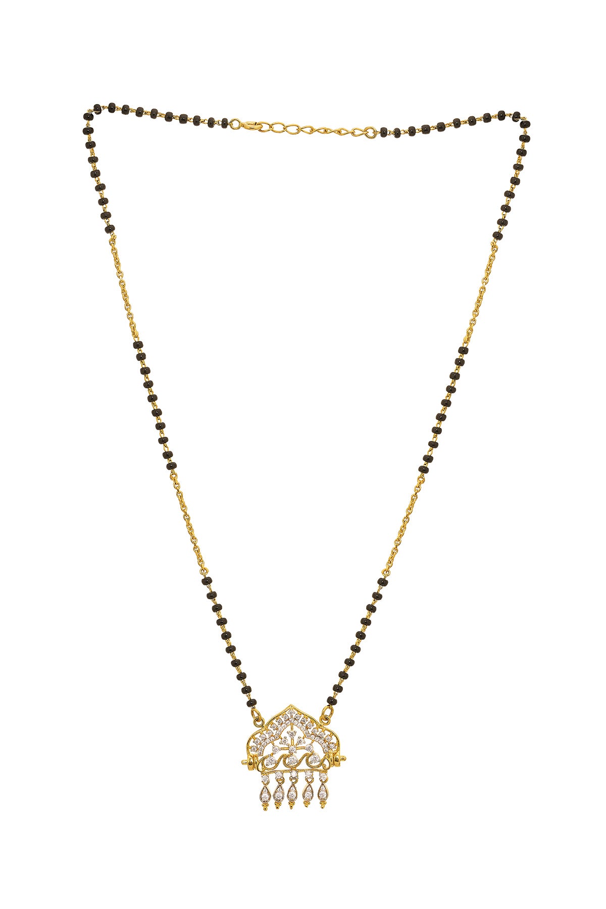 Gold Black Diamond Mangalsutra