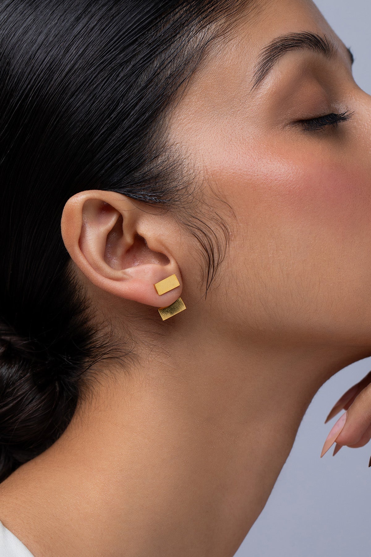 Buy Gold Brass Biscuit Drop Earring for women by Ethnic Andaz online available at scrollnshops