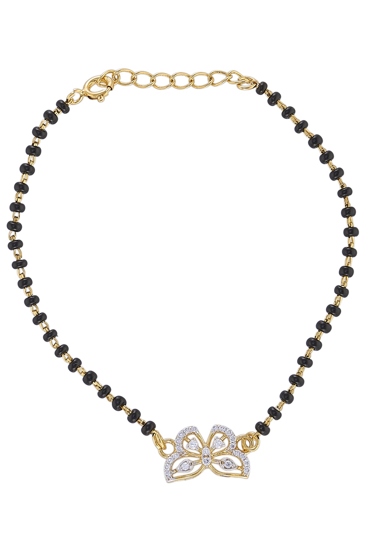 Gold Butterfly Hand Mangalsutra