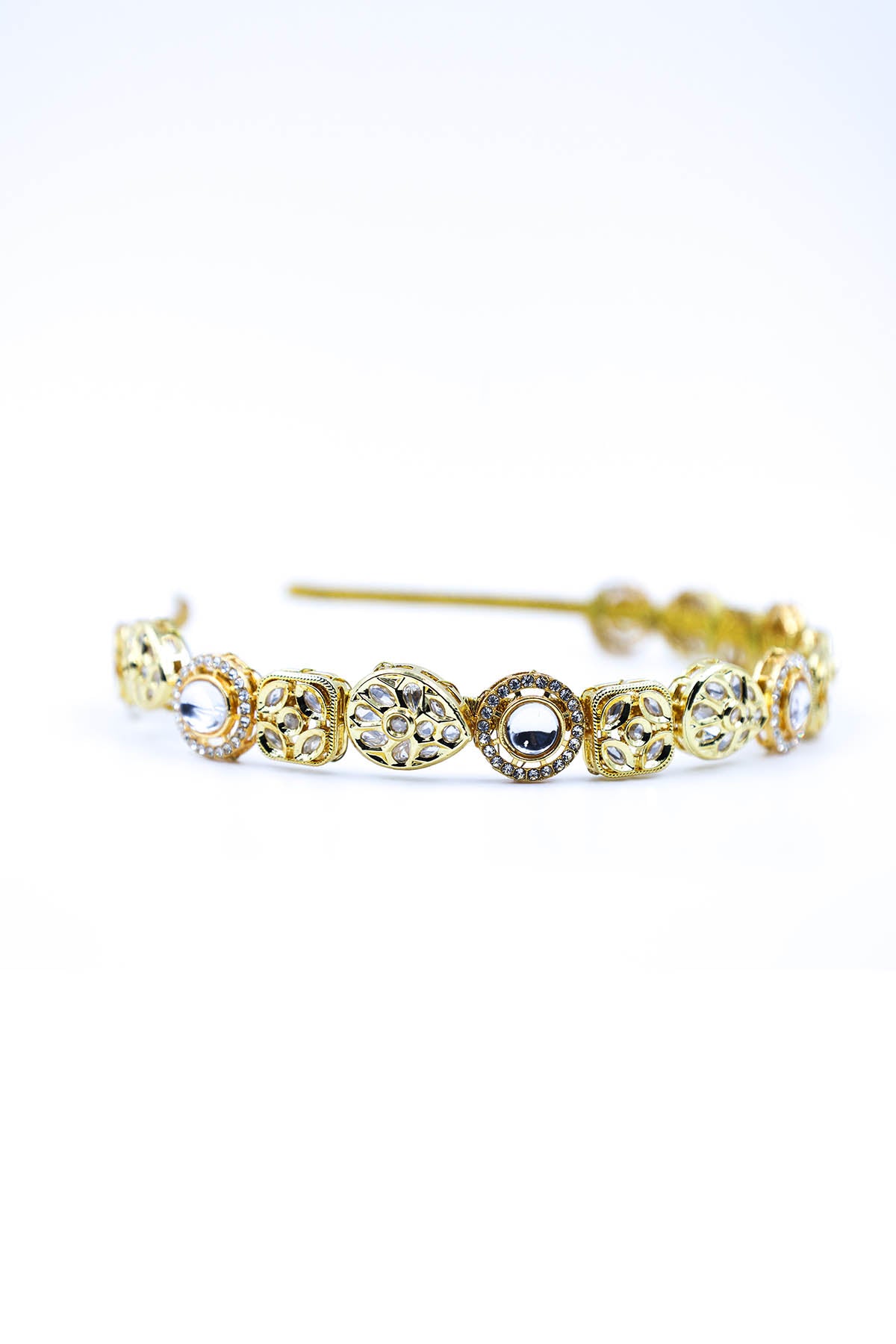 Gold Crystal Carved Hairband
