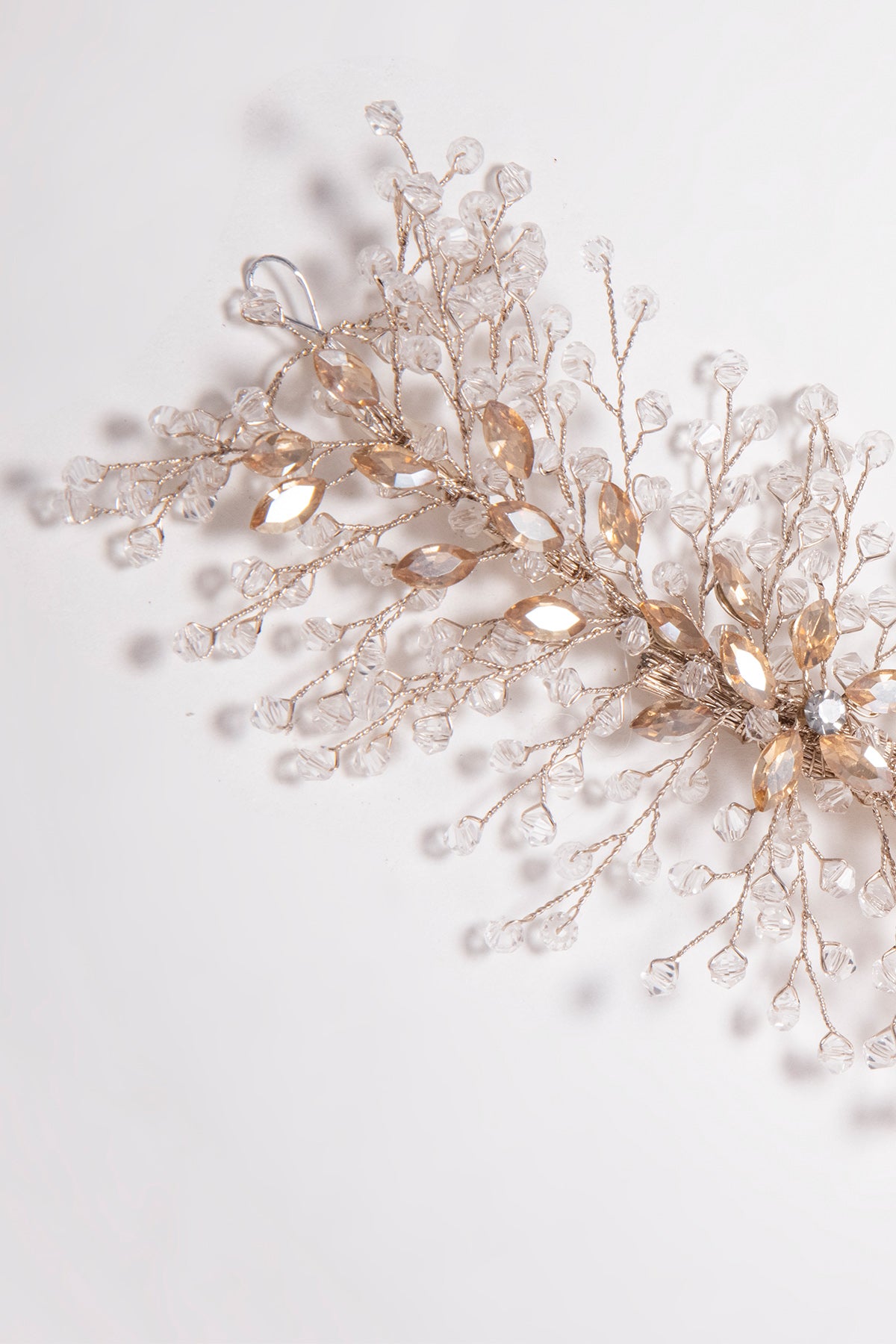 Gold Crystal Studded Bale Clip