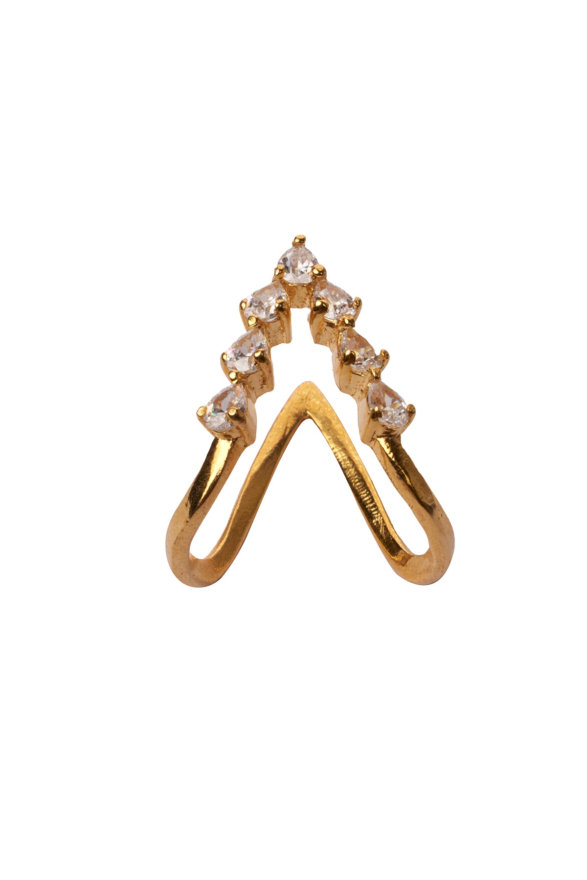 Gold Cubic Zirconia Vanki Ring