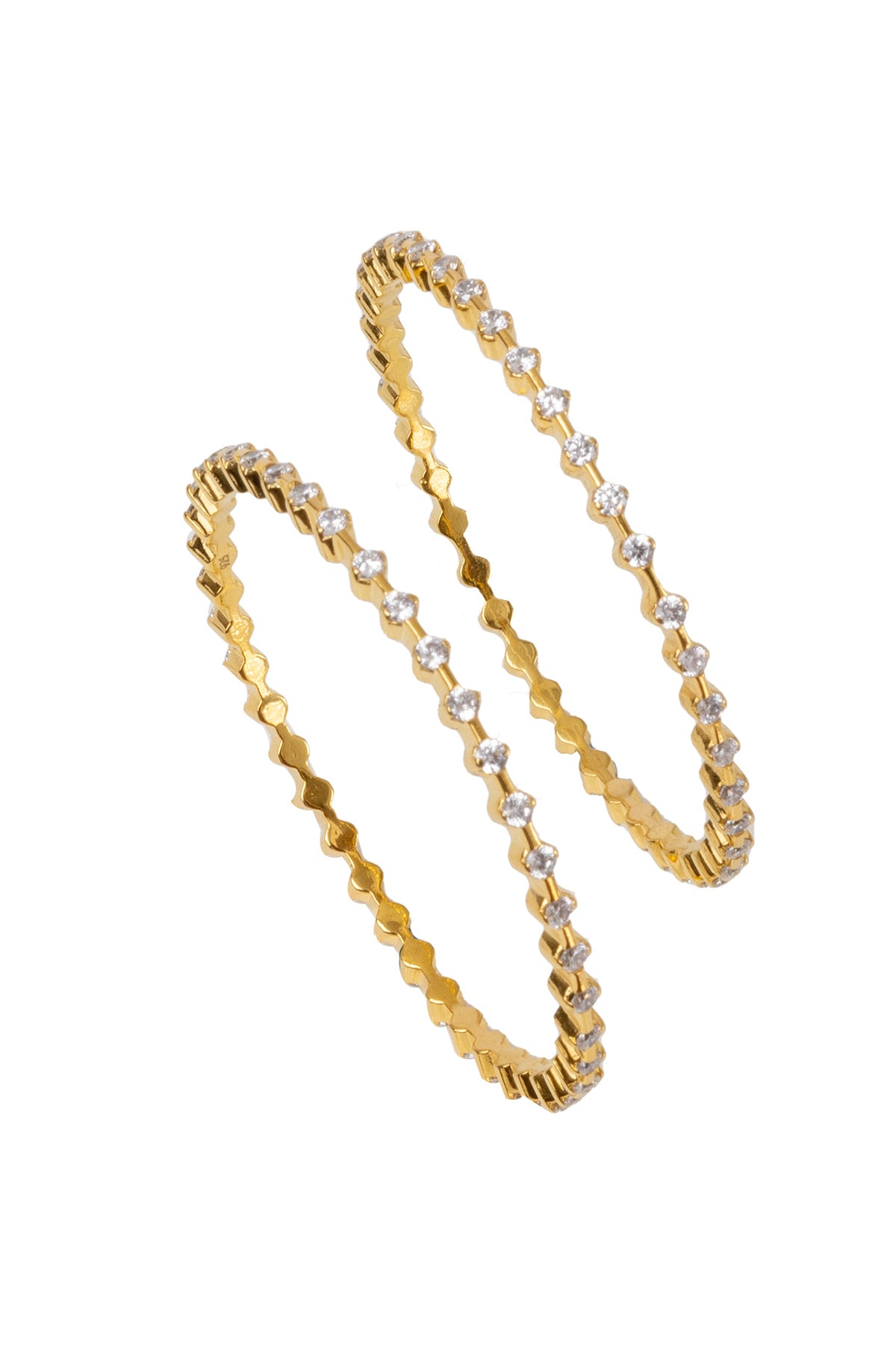 Gold Embellished Bangle Set