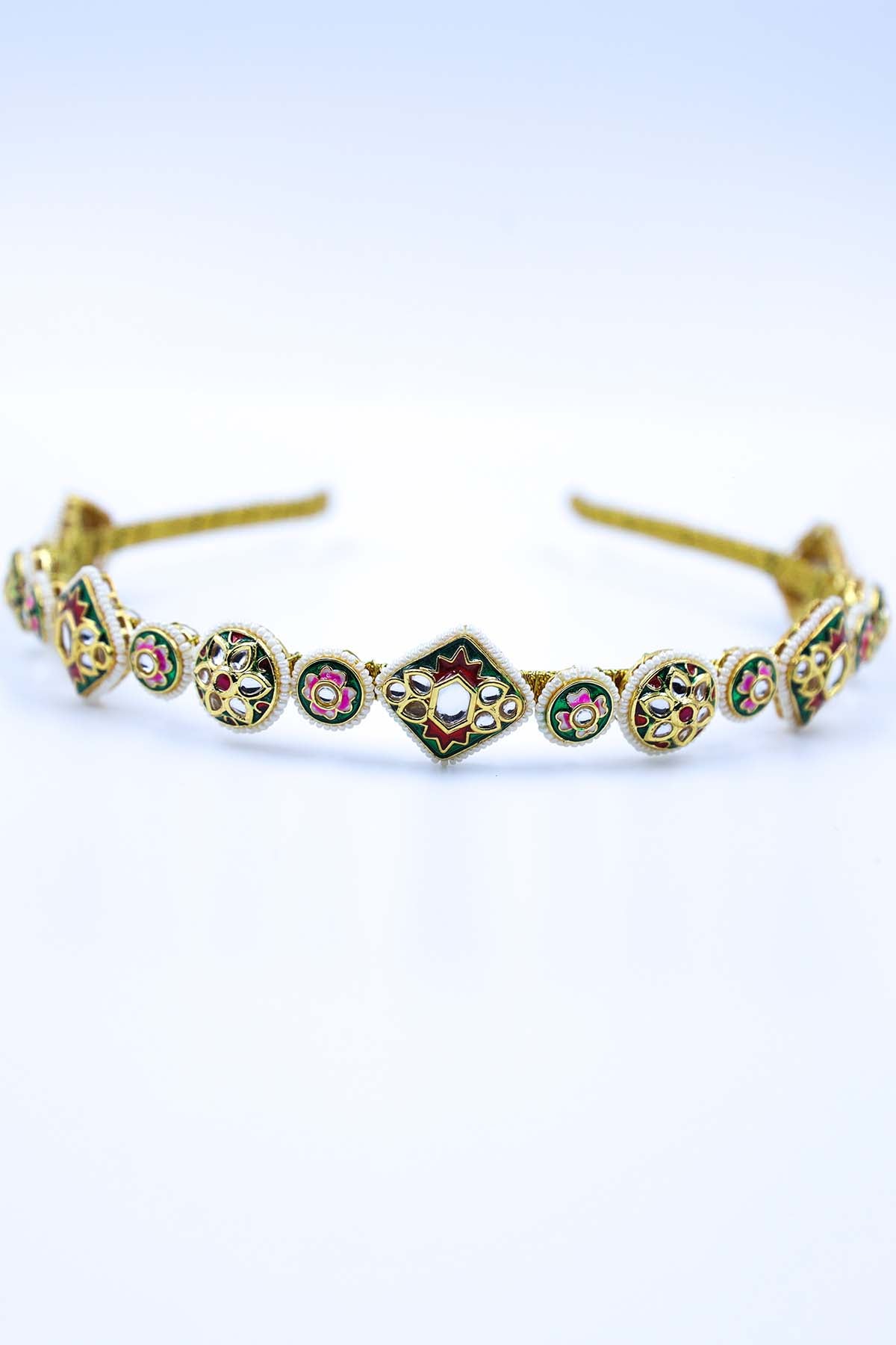 Gold Embellished Bead Hairband