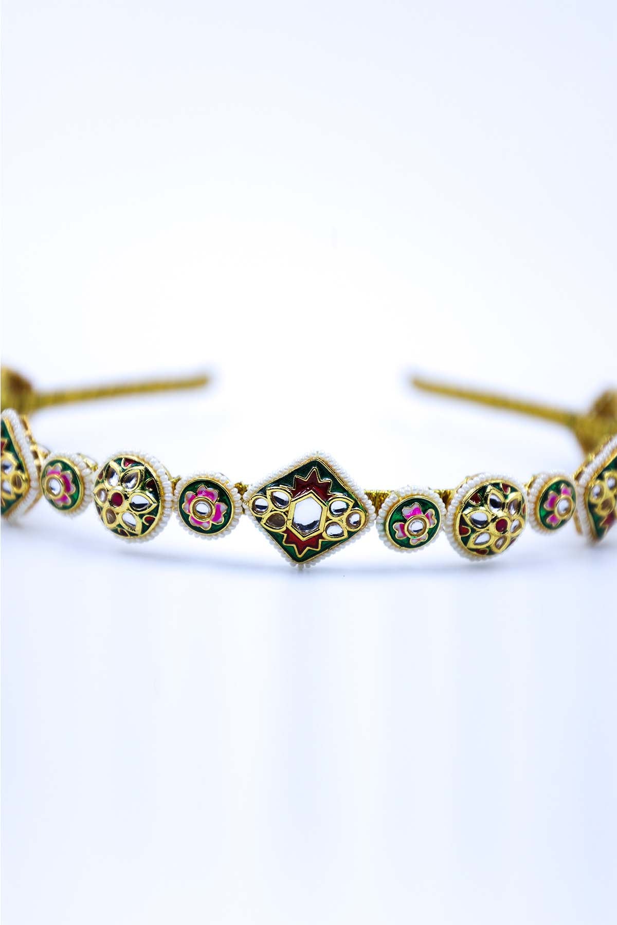 Gold Embellished Bead Hairband