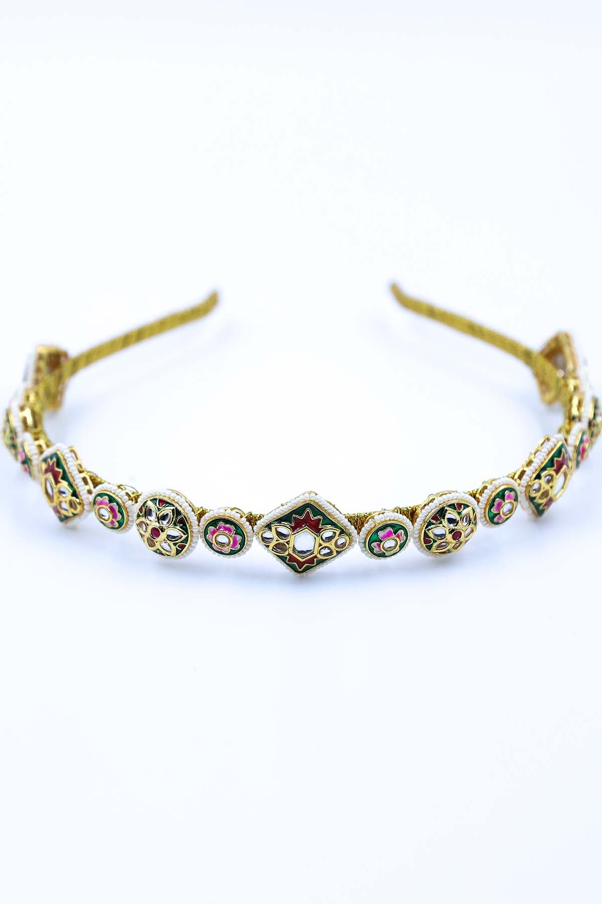 Gold Embellished Bead Hairband