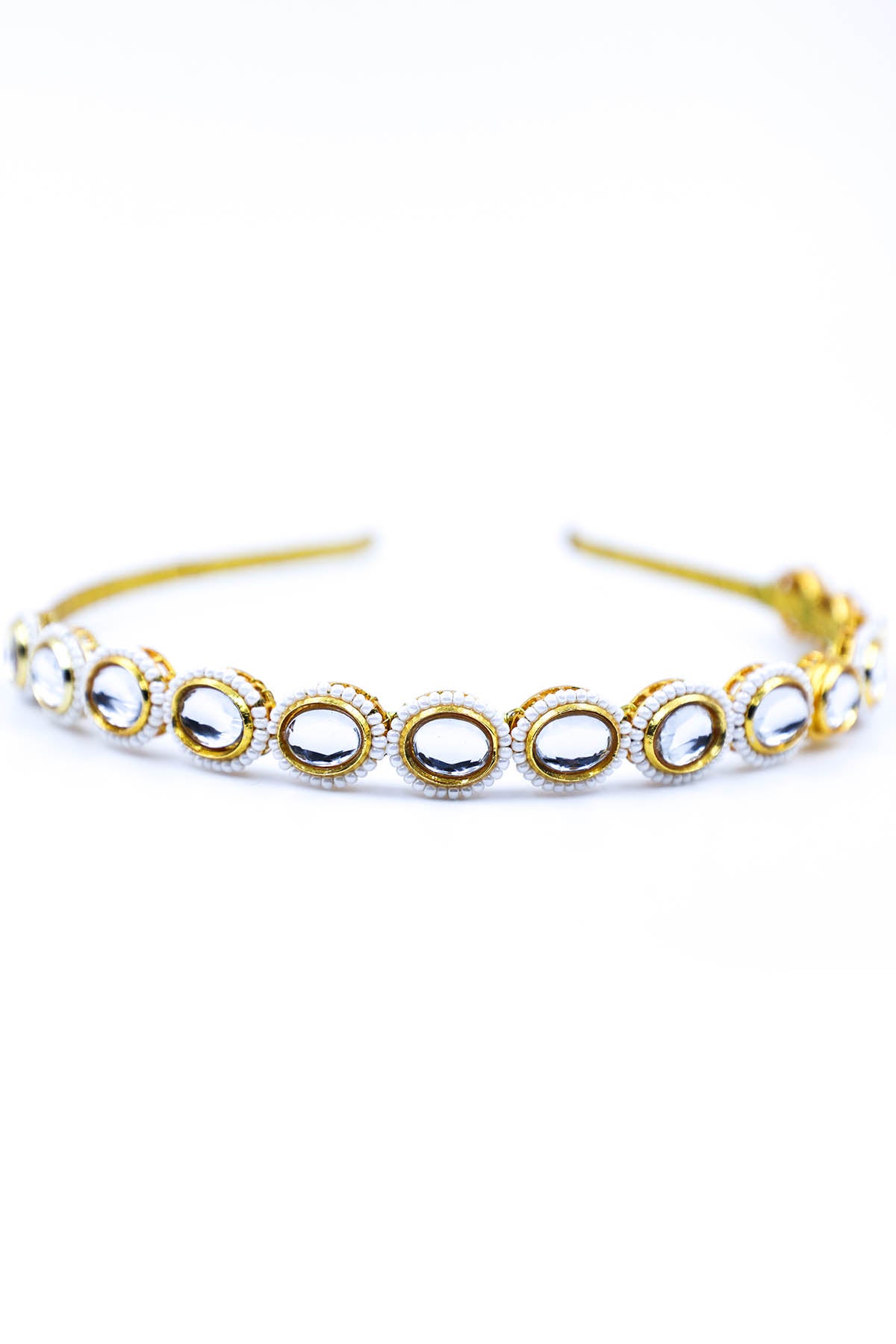 Gold Embellished Carved Hairband