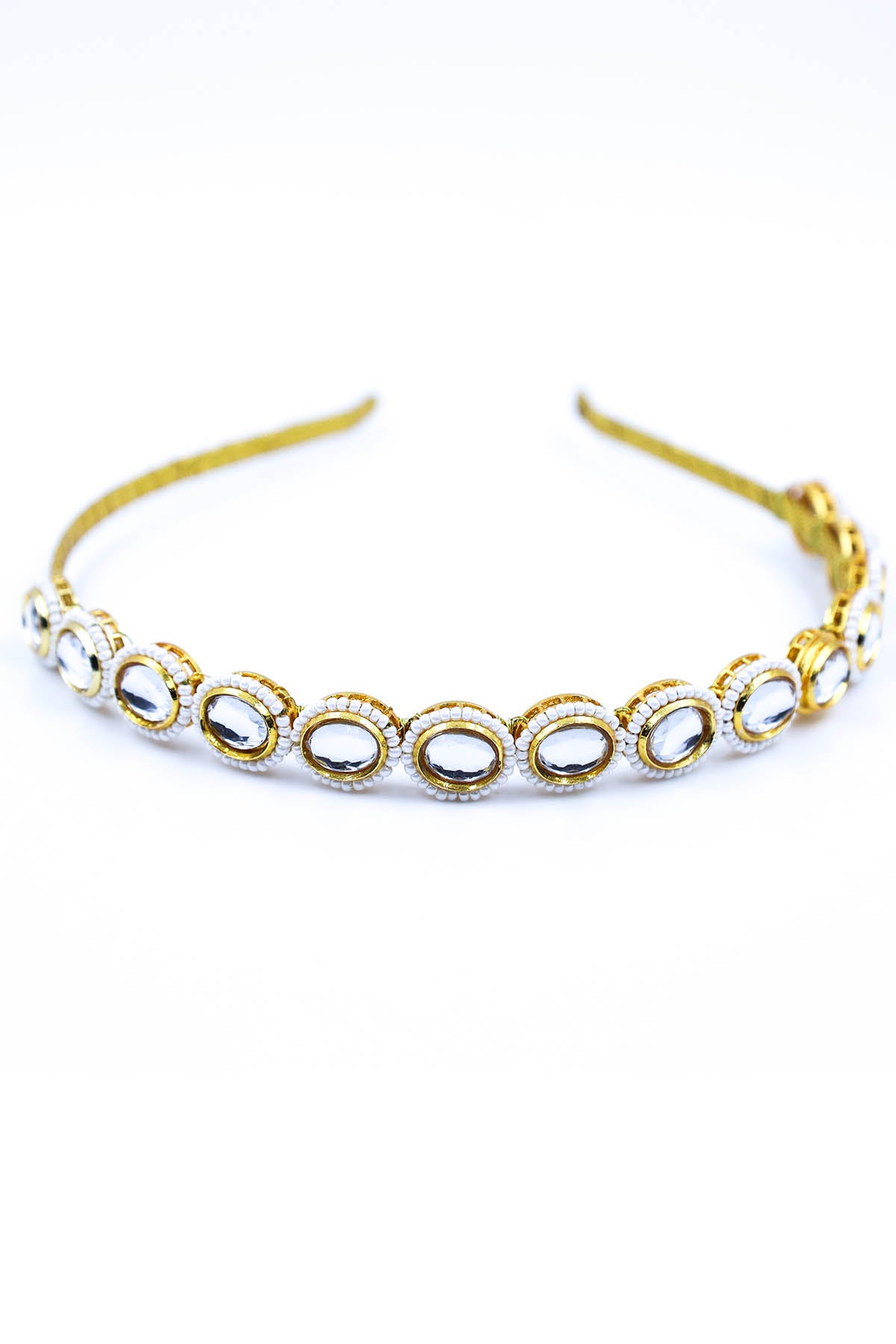 Gold Embellished Carved Hairband