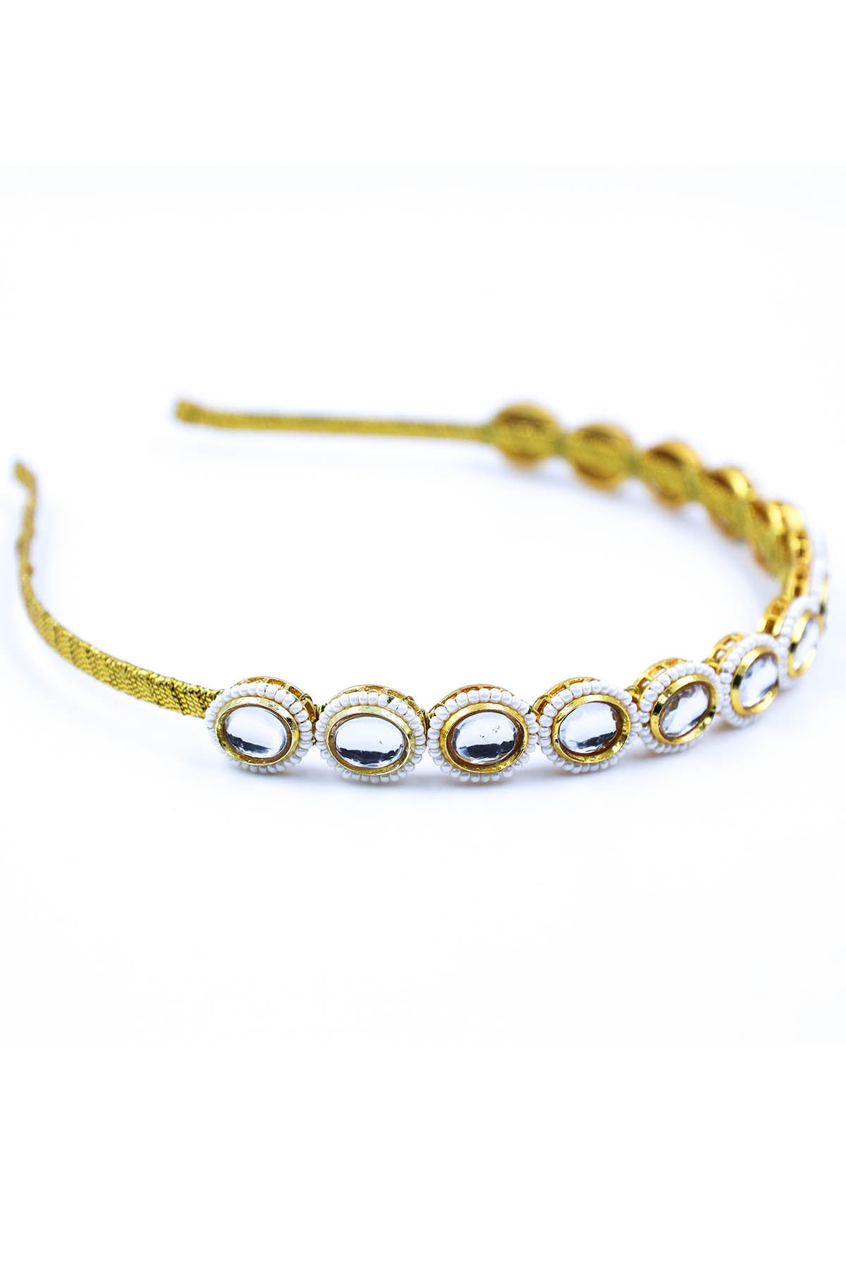 Gold Embellished Carved Hairband