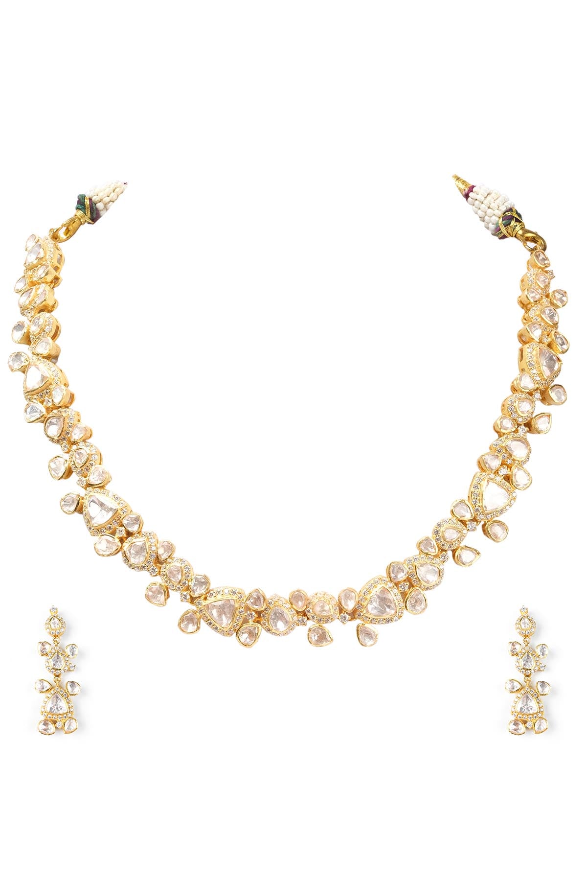 Gold Embellished Necklace Set