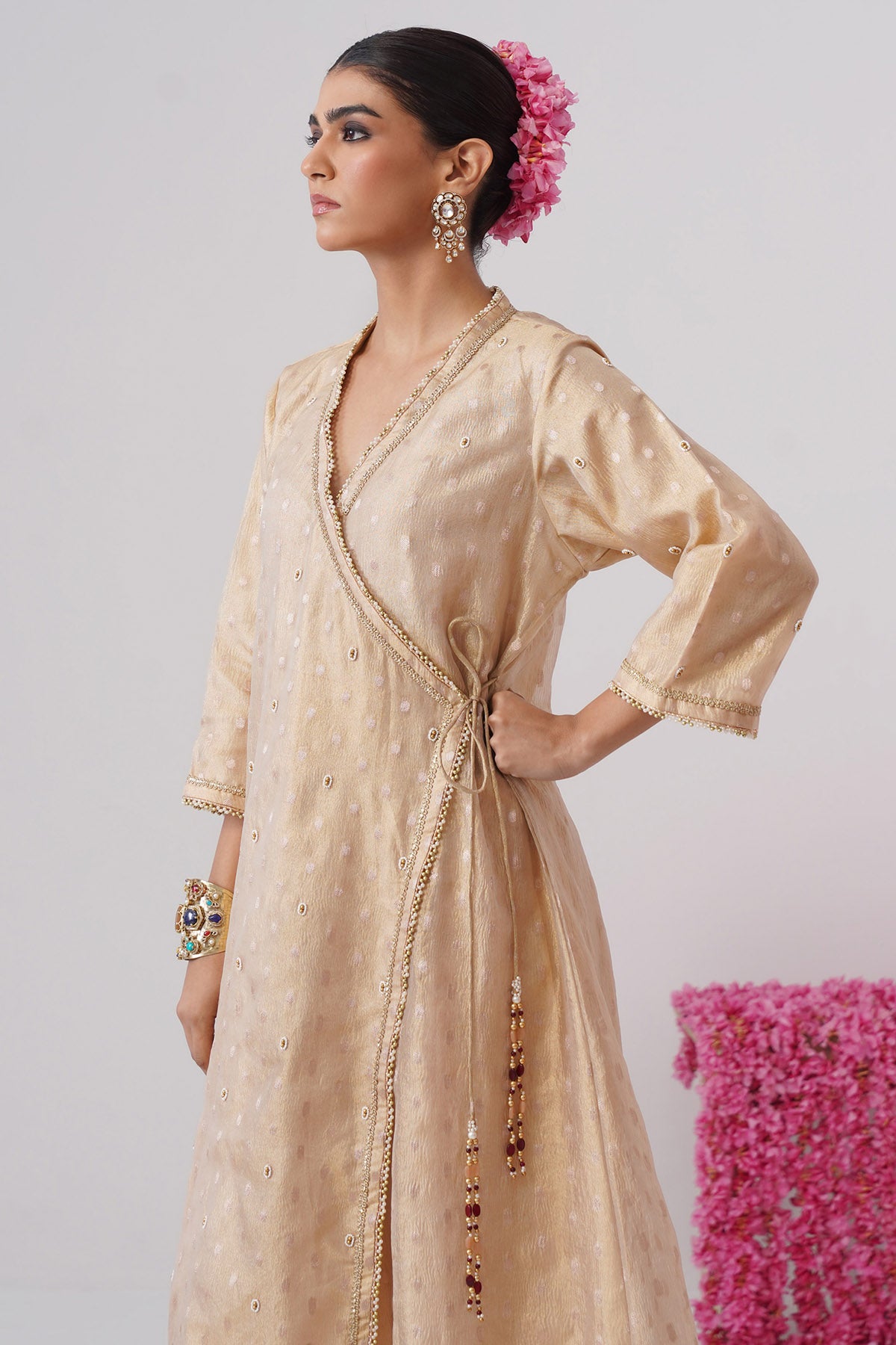 Gold Embroidered Kurta & Pants