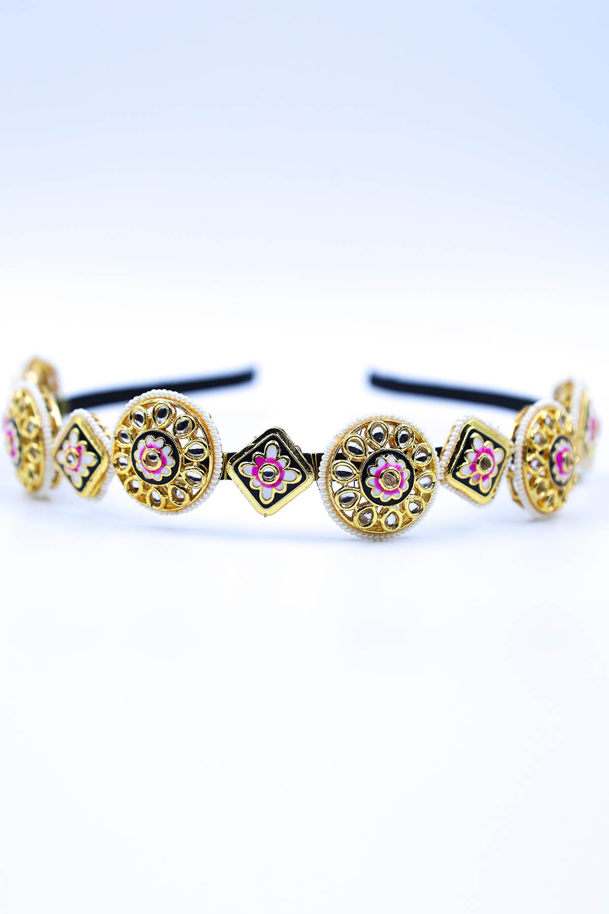 Gold Floral Carved Hairband