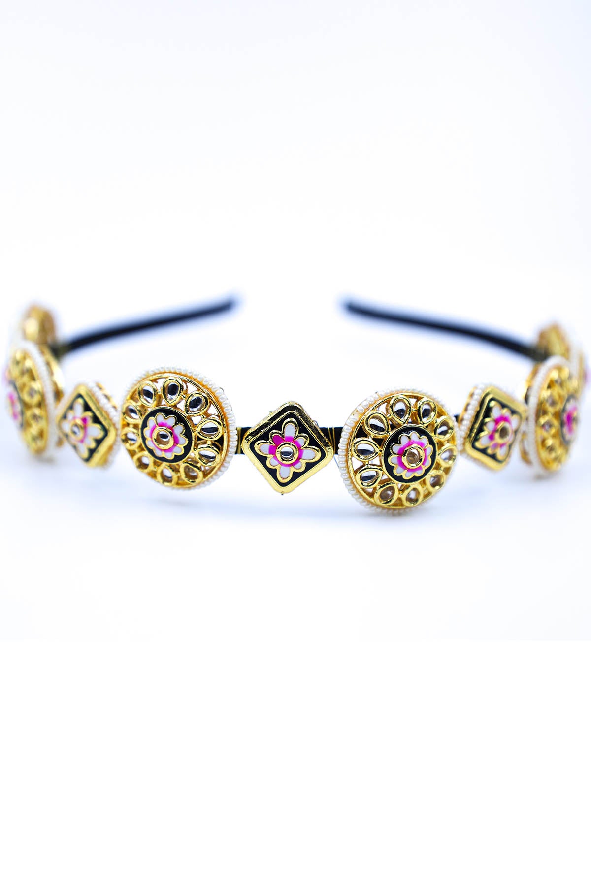 Gold Floral Carved Hairband