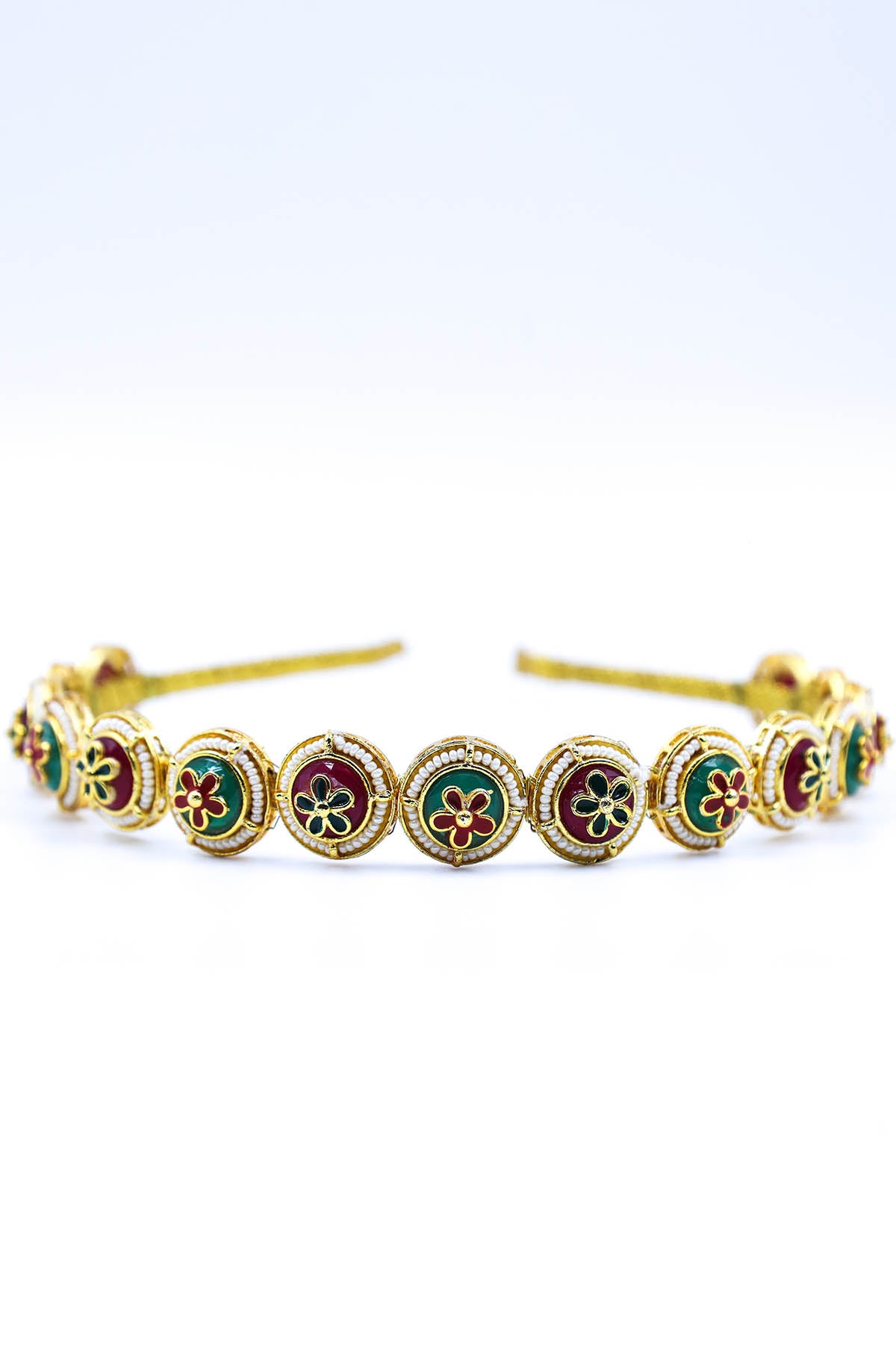 Gold Floral Embellished Hairband