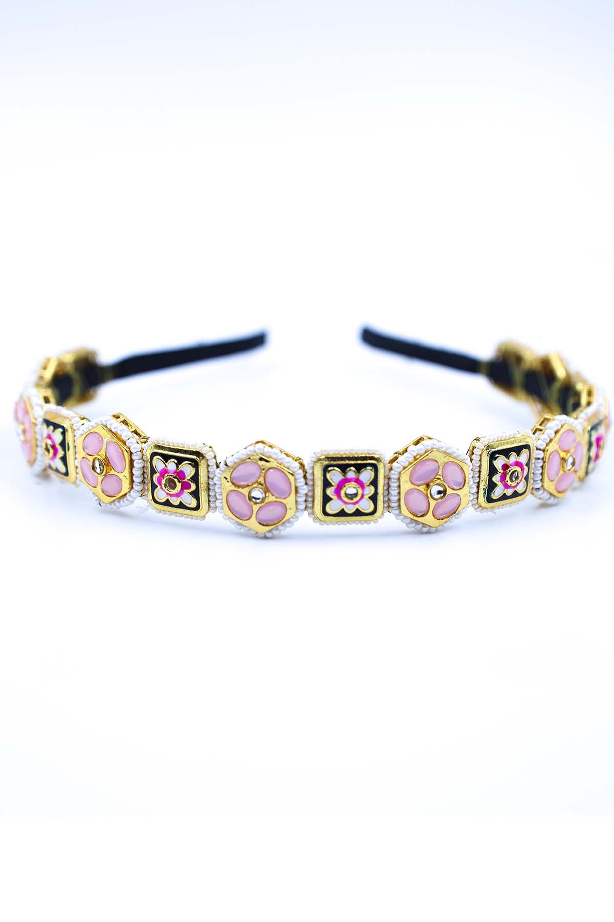 Gold Geometric Broach Headband