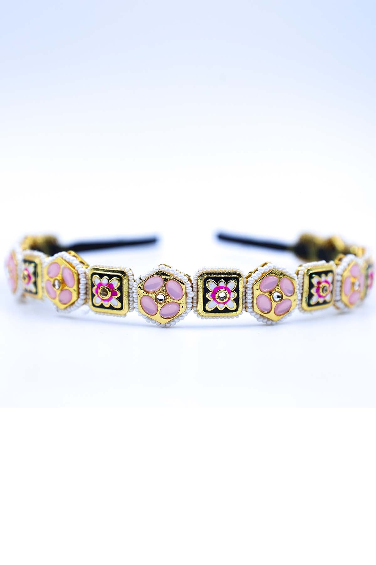 Gold Geometric Broach Headband