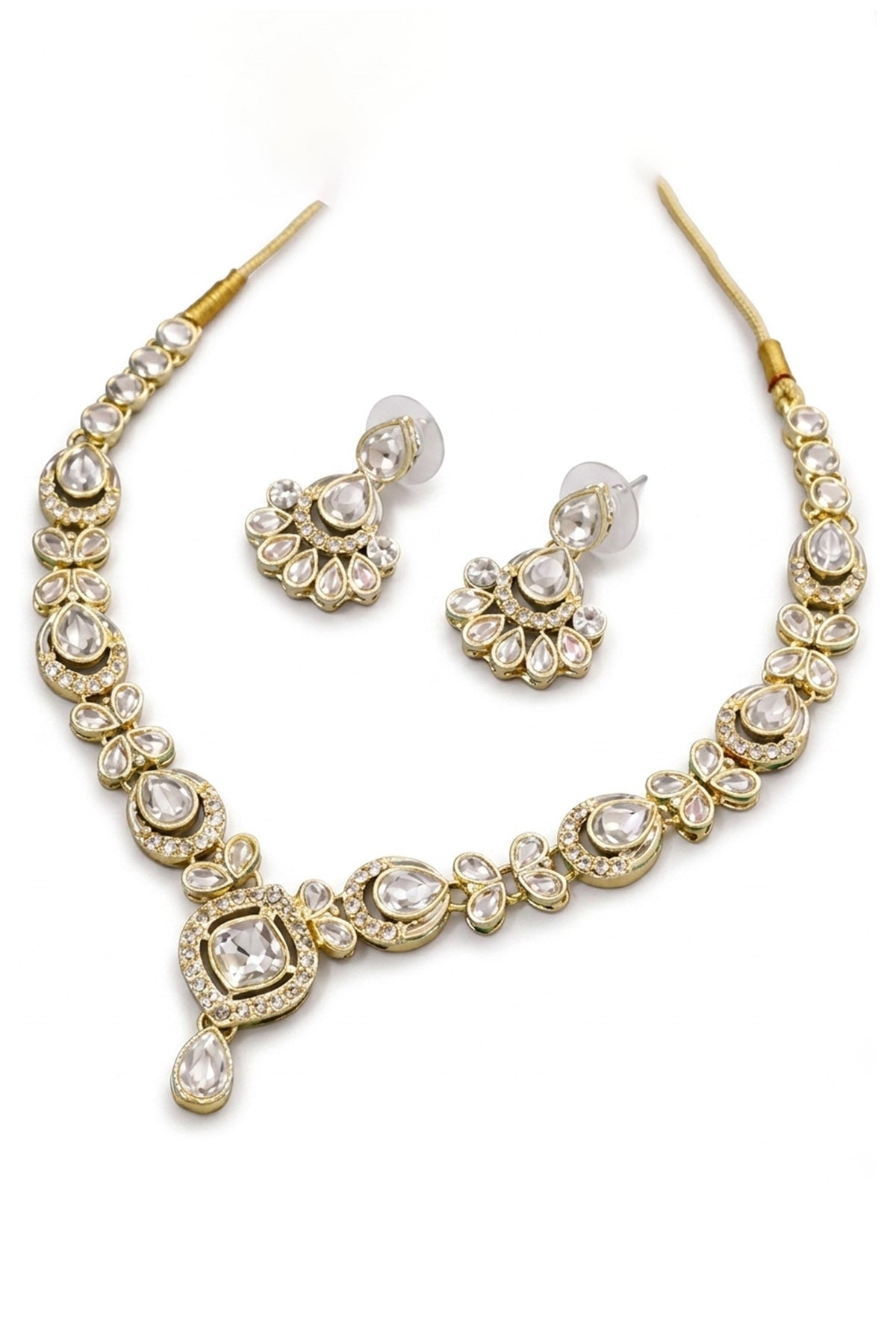 Gold Kundan Stone Choker Set