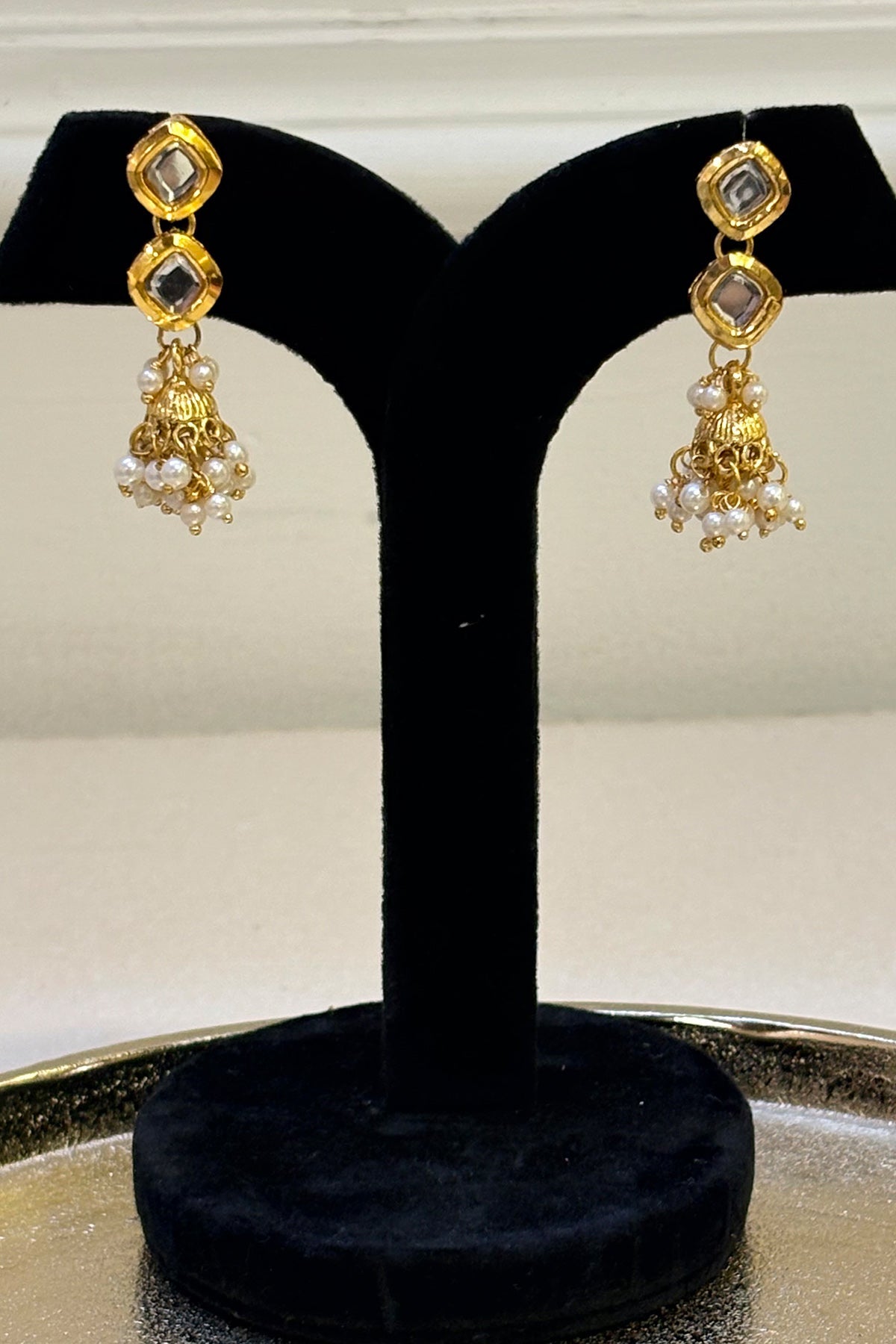 Buy Gold Meenakari Beads Earrings for women by Beauty Spot Jewellery online available at scrollnshops
