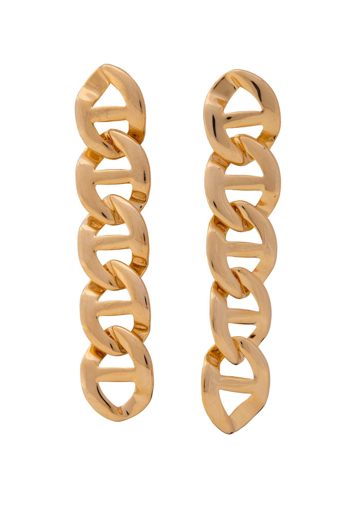 Gold Metal Chain Style Danglers