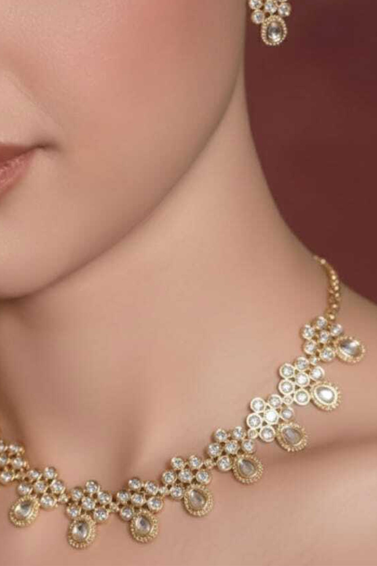 Buy Gold Pearl Beads Jewellery Set for women by Beauty Spot Jewellery online available at scrollnshops