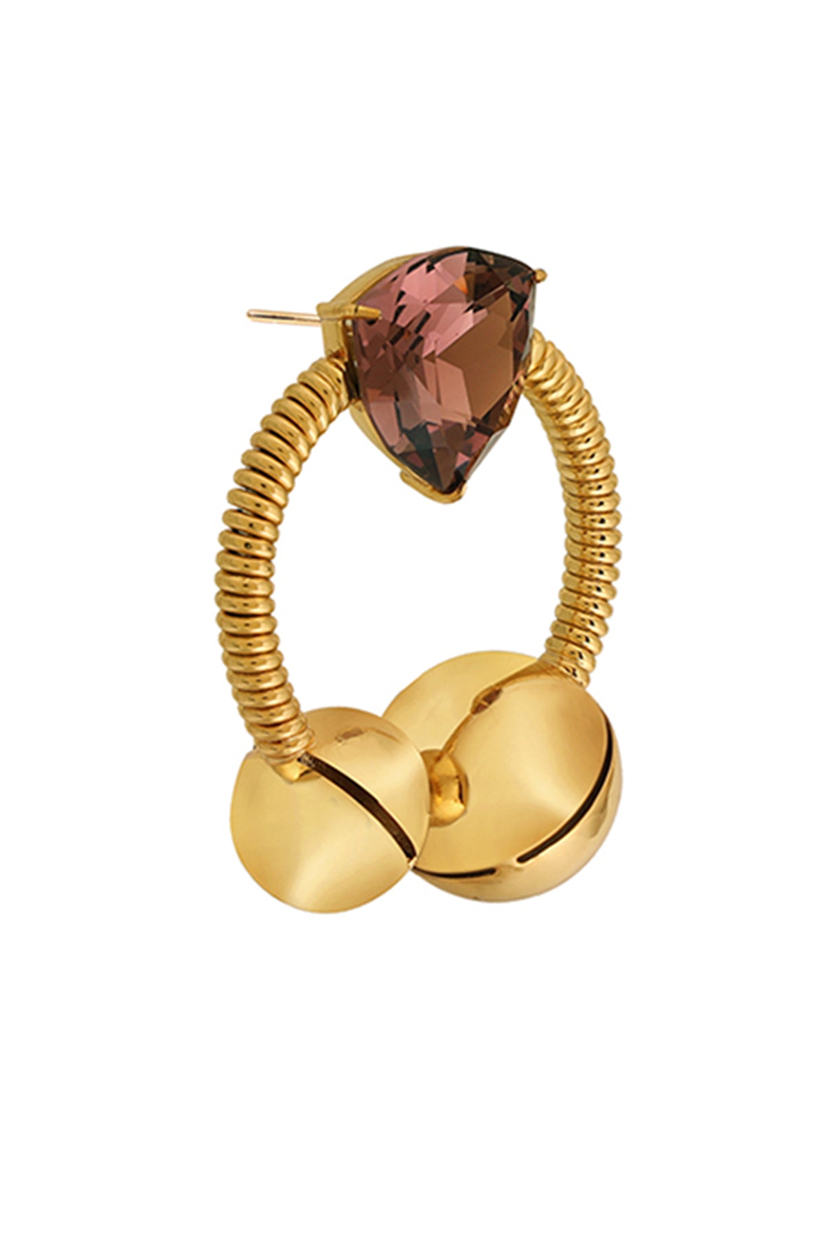 Gold Pearls Embellished Danglers