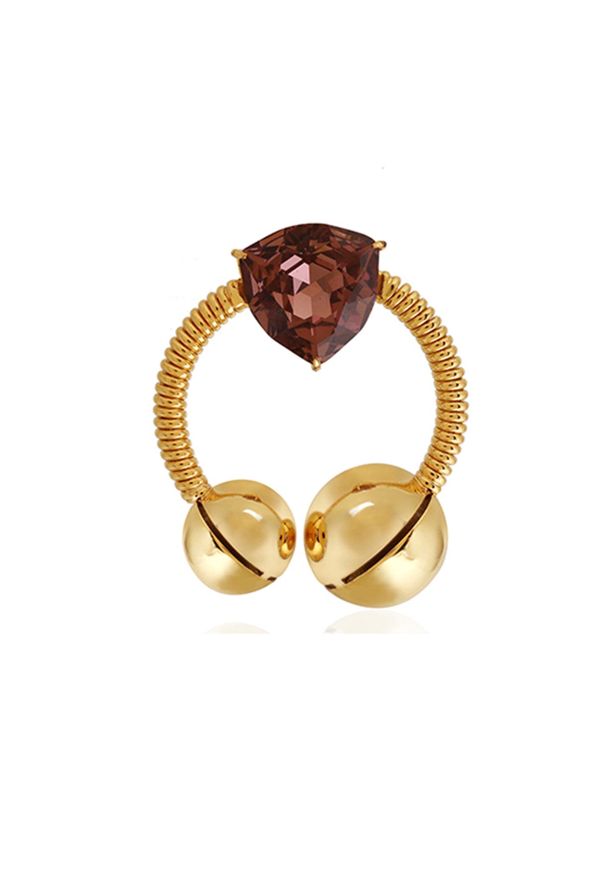 Gold Pearls Embellished Danglers