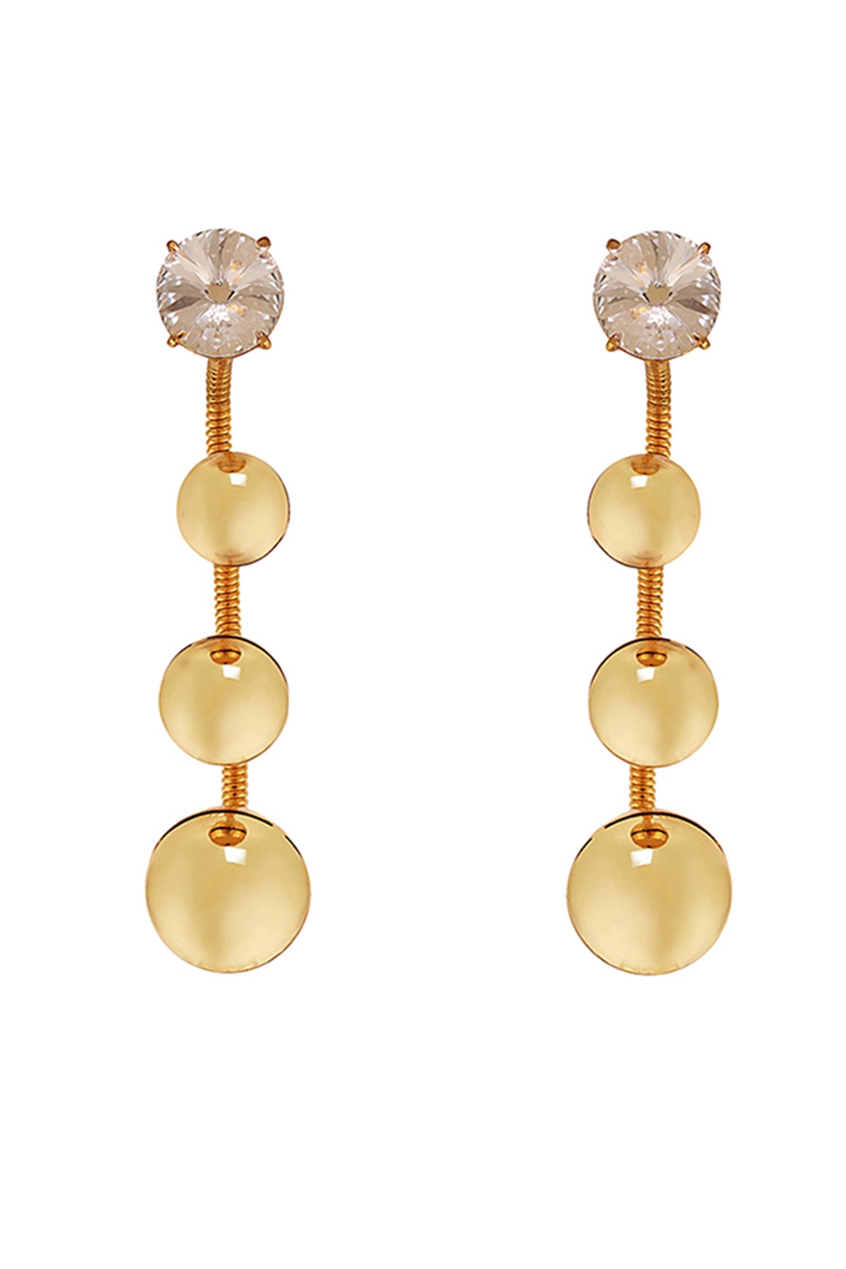 Gold Pearls Plated Earrings