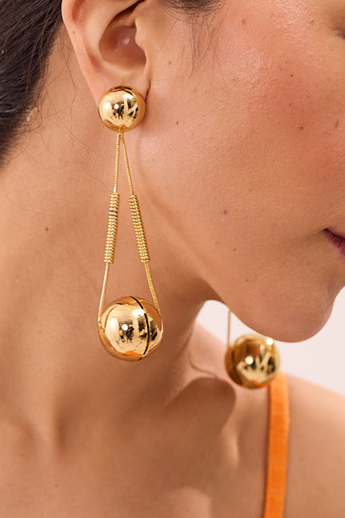 Buy Gold Plated Brass Drop Earrings by Ruhheite for Women online at ScrollnShops